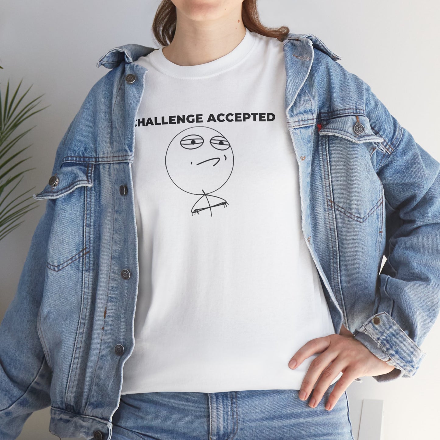 Challenge Accepted Stick Figure - Unisex Shirt - Meme Shirt