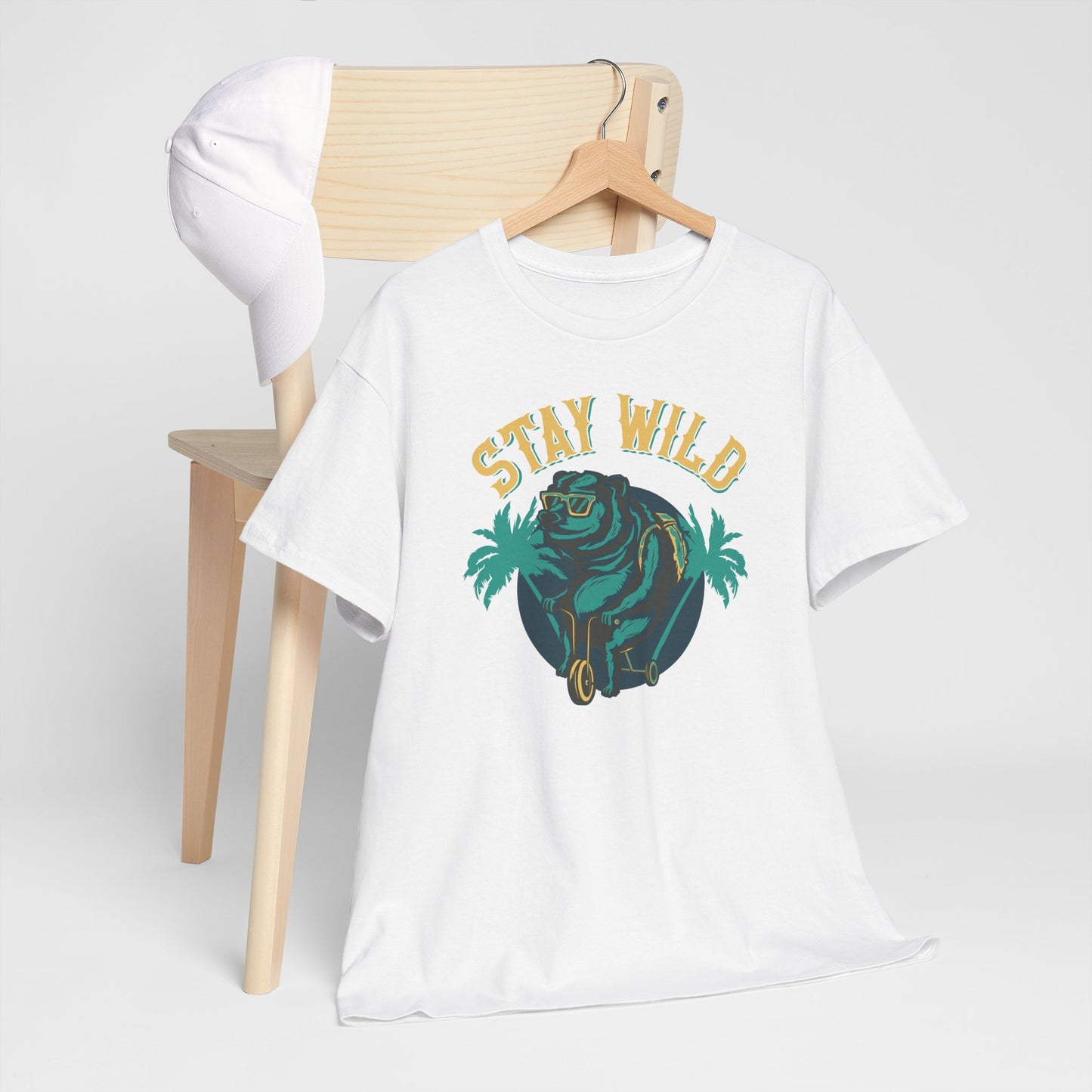 Stay Wild Dog On A Bike - Unisex Shirt - Basic Shirt