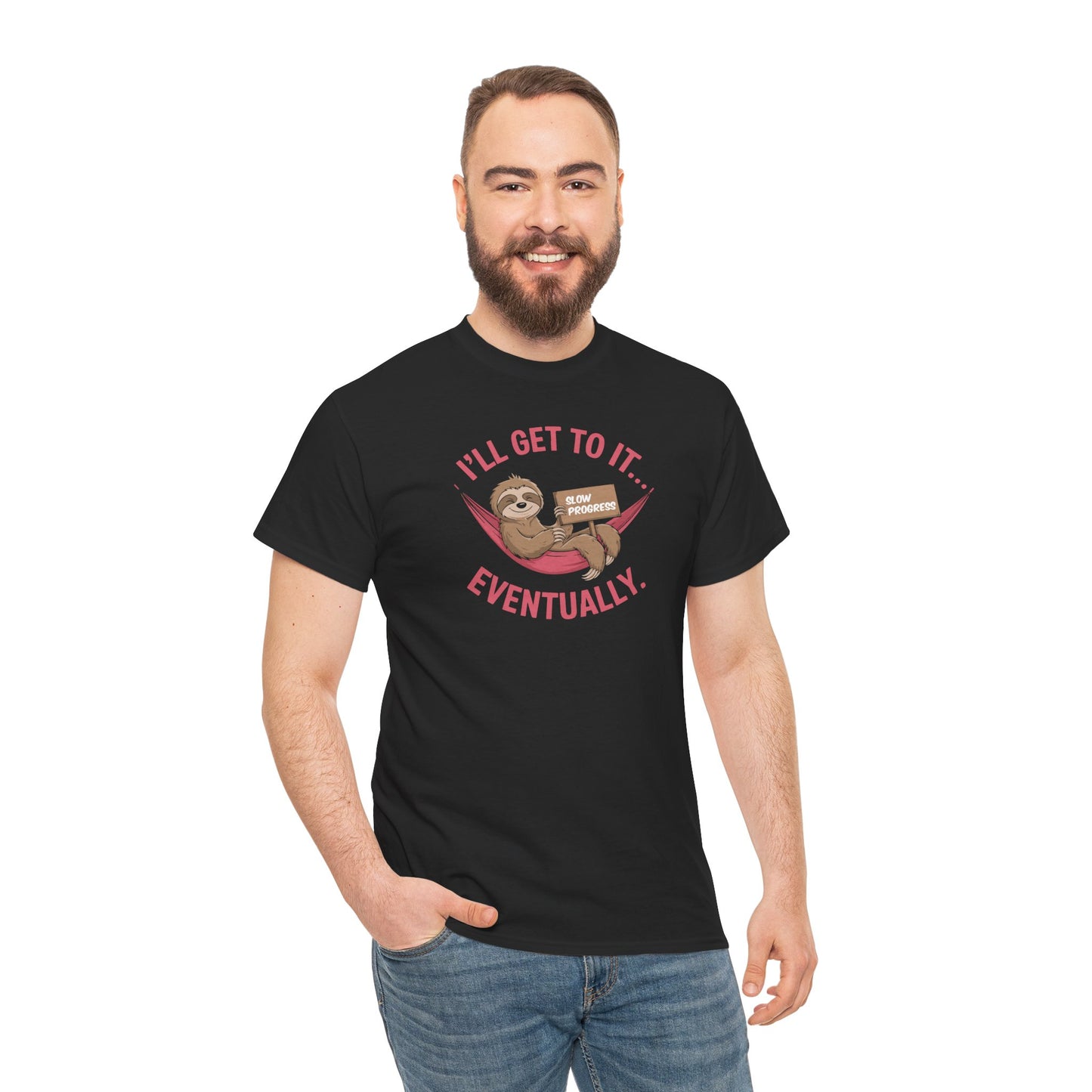 I'll Get To It Eventually Sloth On A Hammock - Unisex Shirt - Basic Shirt