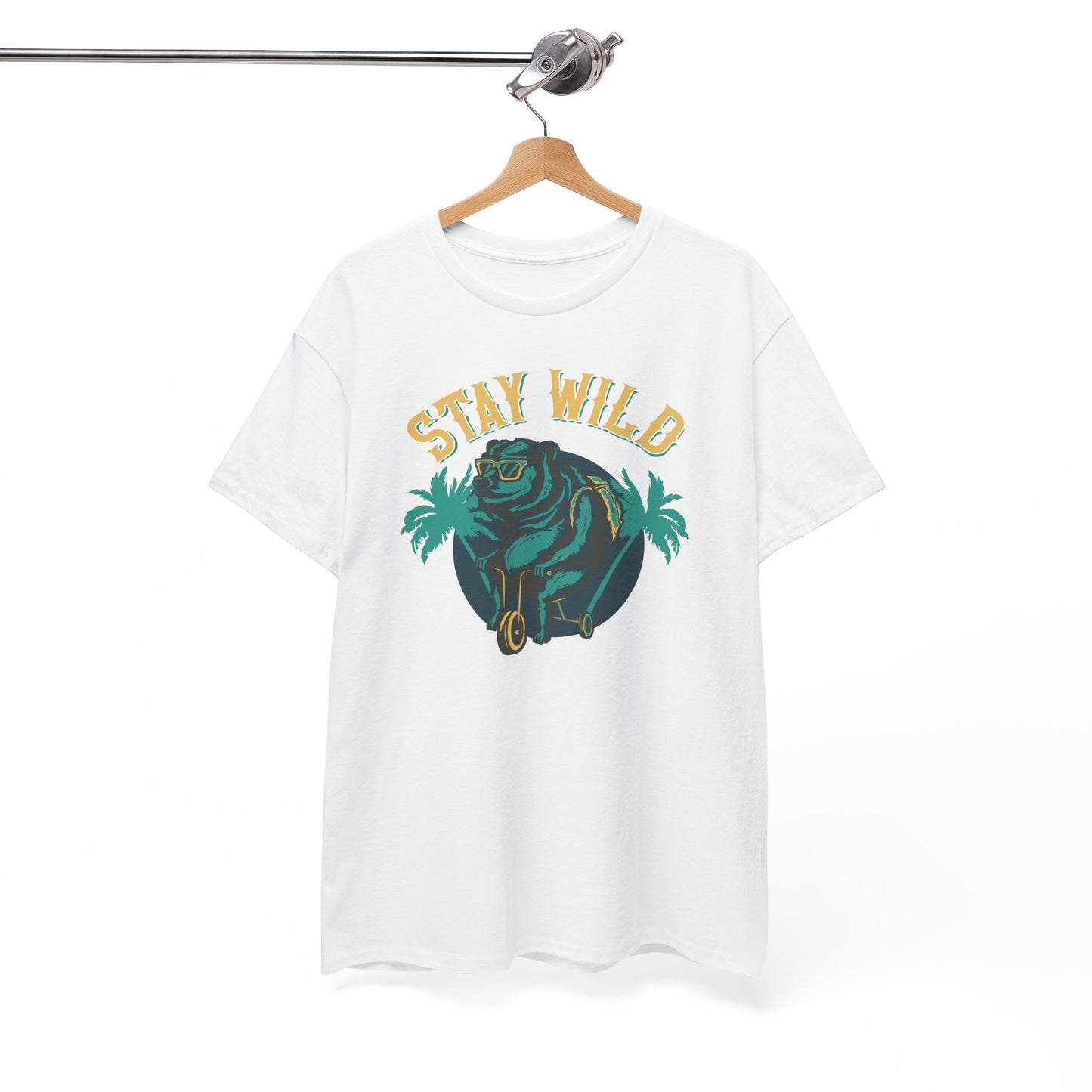 Stay Wild Dog On A Bike - Unisex Shirt - Basic Shirt